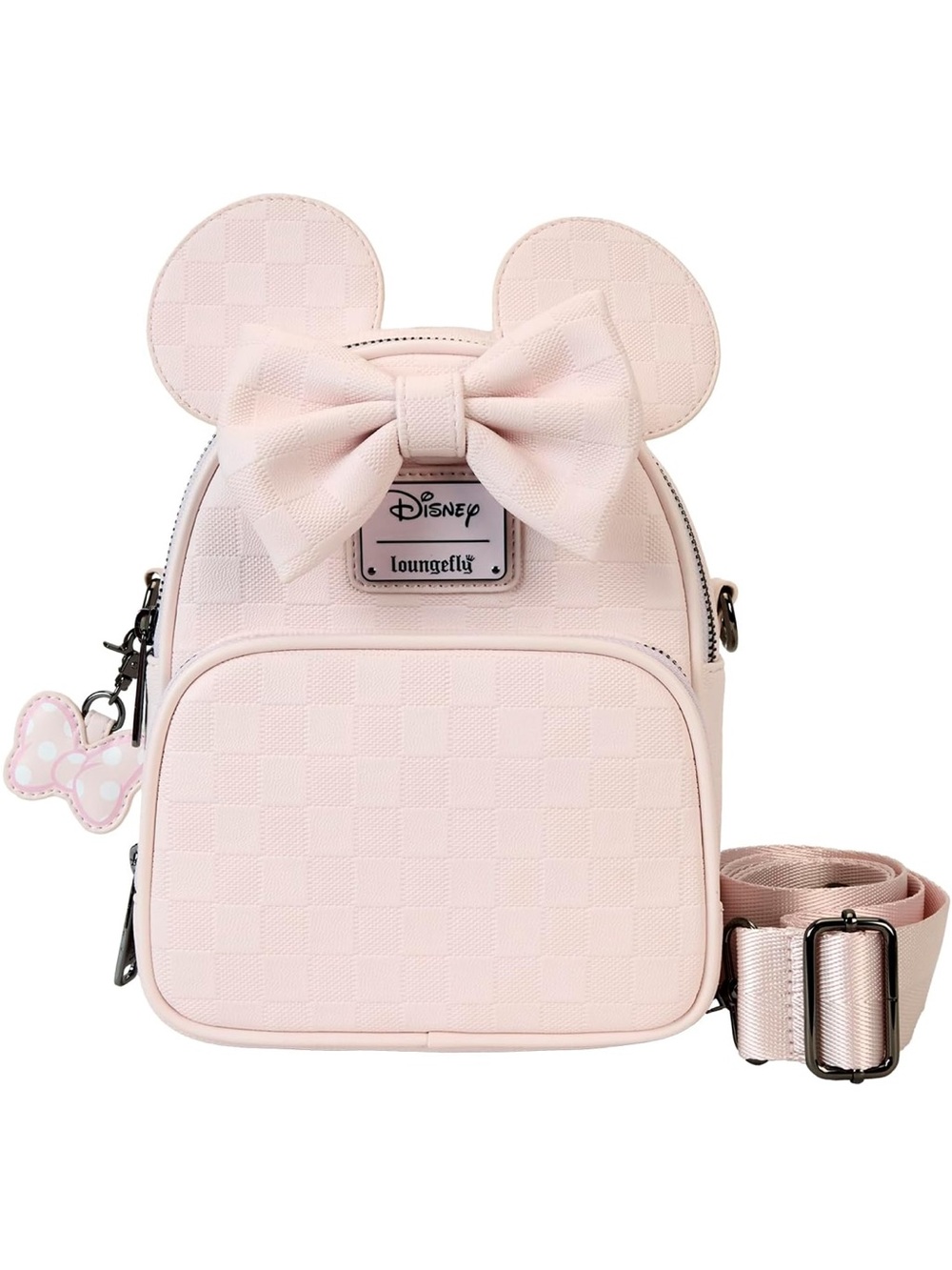Loungefly Minnie Mouse Checkered Convertible Mini Backpack & Crossbody Bag